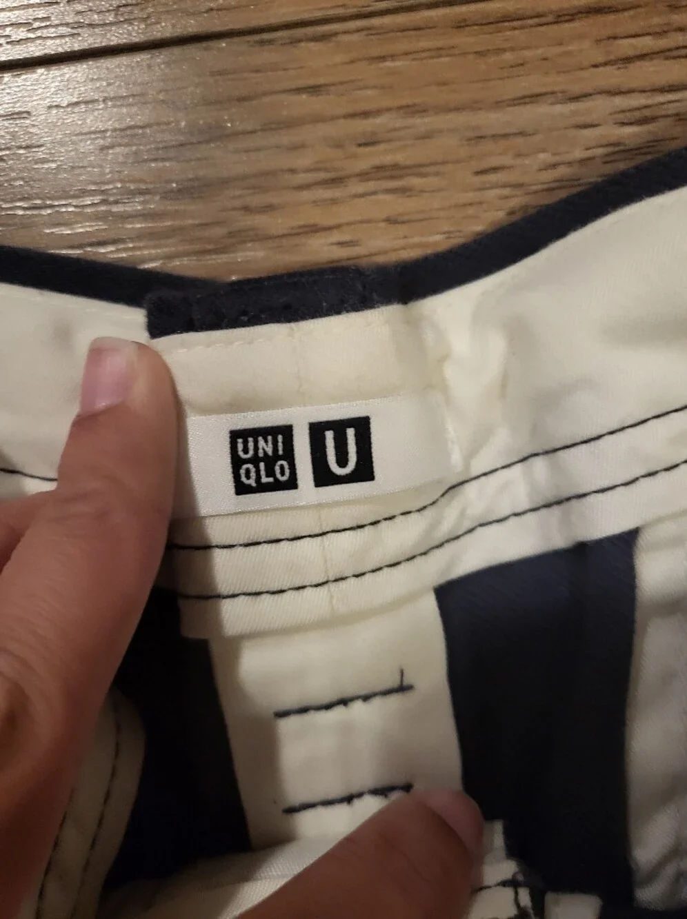 Men's Uniqlo Navy Workwear Chino Pants - Classic Fit